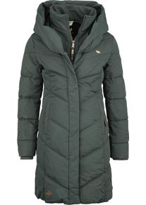 Ragwear Natalka Girl-Mantel dunkelgrün