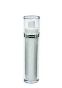 Dozownik Airless Luxury 50 ml bialy, nasadka i pojemnik Luxury przezr.