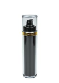 Dozownik Airless Luxury 50 ml czarny, pokrywa czarna, nasadka i pojemnik Luxury