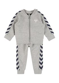 Hummel Trainingspak donkerblauw / grijs gemêleerd / wit 80