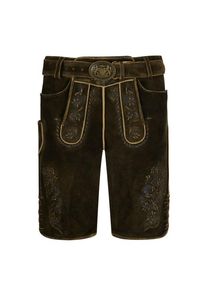 Plus size : MADDOX COUNTRY, Lederhosen with vintage embroidery in a Brown