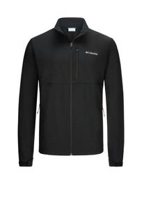 Plus size : Columbia, Softshell jacket with logo on the chest, Comfort Stretch in a Black