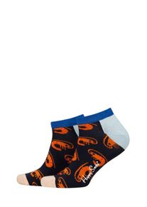 Plus size : Happy Socks, Trainer socks with shrimp motif in a Black