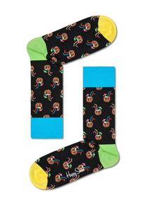 Plus size : Happy Socks, Socks with cocktail motif in a Black