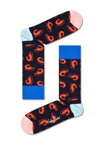 Plus size : Happy Socks, Socks with shrimp motif in a Navy Blue
