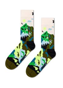 Plus size : Happy Socks, Socks with mountain climber motif in a Dark Green