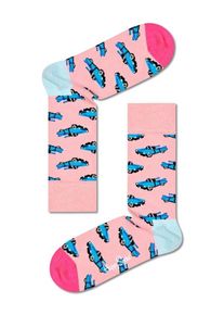 Plus size : Happy Socks, Socks with Cadillac classic car motif in a Pink