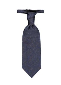 Plus size : Digel, Elegant ascot with pocket kerchief in a Blue