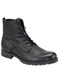 Jack & Jones Plus size : Jack & Jones, Leather boots in a Anthracite