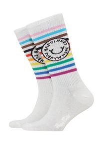 Plus size : Happy Socks, Trainer socks with cactus motif in a White