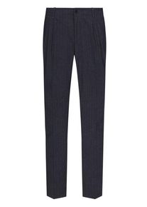 Plus size : Brax, Chinos with trouser crease in a striped design in a Blue