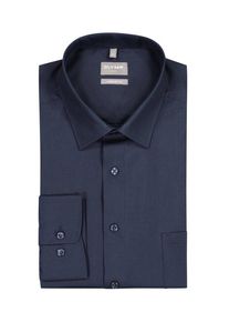 Plus size : OLYMP, Luxor Comfort Fit shirt with breast pocket in a Navy Blue