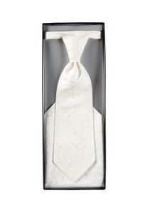 Plus size : Digel, Luxurious ascot with paisley pattern in a White