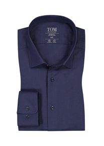 Tom Rusborg OF COPENHAGEN plussize: Nadměrná velikost: Tom Rusborg, Koszula modern fit z dżerseju z domieszką, wersja bardzo długa Granatowy