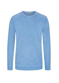 Plus size : Ragman, Sweatshirt in slub yarn texture in a Blue