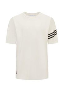 Plus size : Adidas, Cotton T-shirt with logo elements in a Beige