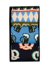 Plus size : Happy Socks, 3-pack of socks with Oktoberfest motif in a Navy Blue