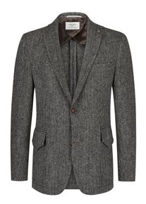 plussize: Nadměrná velikost: Carl Gross, Marynarka z Harris Tweed w jodełkę Jasnoszary