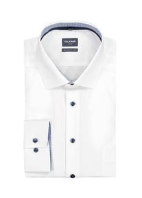 Plus size : OLYMP, Luxor, Modern Fit, shirt with breast pocket in a White