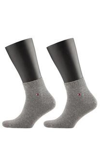 Nadměrná velikost: Tommy Hilfiger, Sportovní ponožky do tenisek ve dvojitém balení Grey
