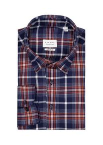plussize: Nadměrná velikost: Eterna, Koszula flanelowa w kratkę glencheck, comfort fit Granatowy