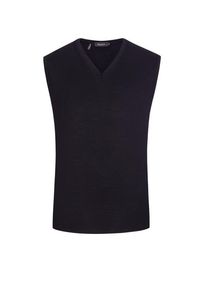 Plus size : Maerz, Sweater vest in merino wool in a Navy Blue