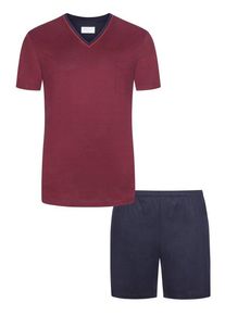 Plus size : Novila, Pyjamas with short bottoms in a Red
