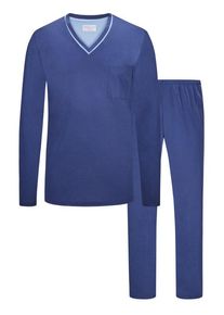 Plus size : Novila, Pyjamas in cotton jersey in a Blue