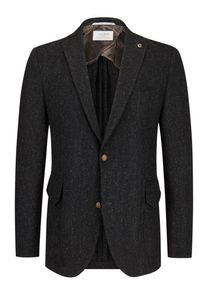 plussize: Nadměrná velikost: Carl Gross, Marynarka z Harris Tweed w jodełkę Antracyt
