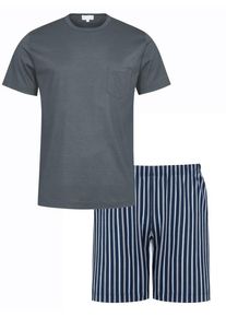 Plus size : Mey, Pyjamas with striped shorts in a Grey