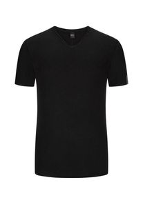 plussize: Nadměrná velikost: Replay, T-shirt z rolowanym brzegiem i dekoltem w serek Czarny