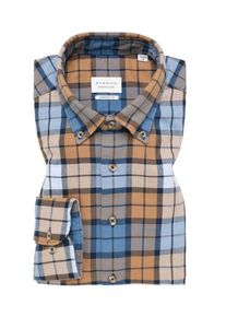 plussize: Nadměrná velikost: Eterna, Koszula flanelowa w kratkę glencheck, comfort fit Beżowy