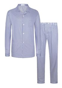 Plus size : Novila, Pyjamas with striped pattern in a Blue