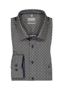 Plus size : OLYMP, Luxor Modern Fit shirt with texture in a Green