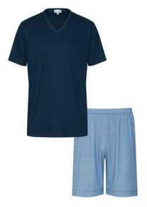 Plus size : Mey, Pyjamas with patterned shorts in a Blue