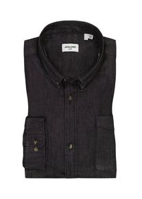 Jack & Jones Nadměrná velikost: Jack & Jones, Košile v denimovém vzhledu, podíl streče, náprsní kapsa Černá