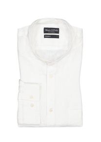 Marc O'Polo plussize: Nadměrná velikost: Marc O'Polo, Koszula lniana ze stójką Biała