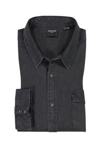Jack & Jones plussize: Nadměrná velikost: Jack & Jones, Koszula jeansowa z czystej bawełny Czarny