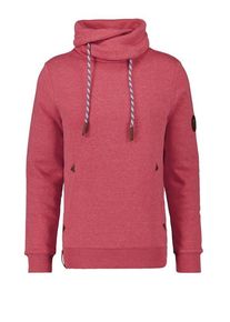 plussize: Nadměrn&aacute; velikost: Ragman, Bluza ze st&oacute;jką i naszywką z logo Czerwony
