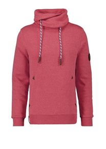 plussize: Nadměrn&aacute; velikost: Ragman, Bluza ze st&oacute;jką i naszywką z logo Czerwony