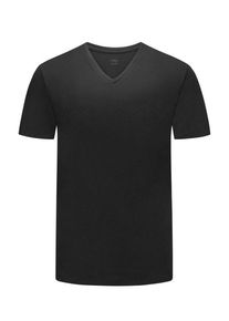 plussize: Nadměrná velikost: Mey, T-shirt z dekoltem w serek, Dry Cotton Czarny