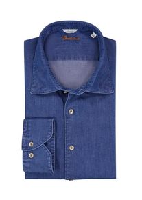 Stenströms plussize: Nadměrná velikost: Stenströms, Koszula jeansowa z subtelnym efektem washed look Niebieski