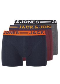 Jack & Jones Plus size : Jack & Jones, 3-pack of boxer trunks in a Bourdeaux