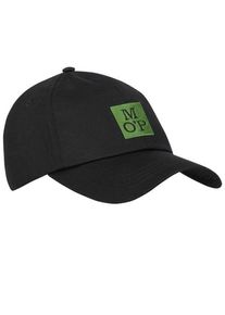 Marc O'Polo plussize: Nadměrn&aacute; velikost: Marc O'Polo, Czapka z daszkiem i haftami z logo Czarny