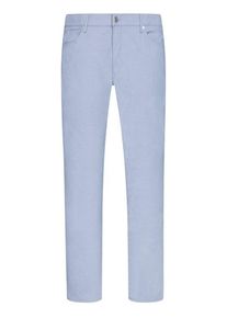 plussize: Nadměrn&aacute; velikost: Brax, Spodnie 5 pocket z filigranowej tkaniny strukturalnej, Hi-Flex Jasnoniebieski