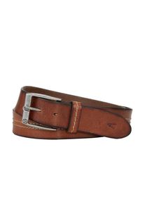 Nadměrn&aacute; velikost: Camel Active, P&aacute;sek z reli&eacute;fn&iacute; kůže s v&yacute;&scaron;ivkou Hněd&aacute;
