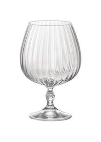 Bormioli Rocco Juego de 6 Copas de Coñac America '20, Cristal, 65cl