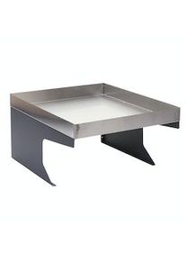 Mendler Garaje para robot cortacésped con jardinera HWC-G60, cobertizo de techo para cortacésped, metal 37x60x70cm ~ acero inoxidable, antracita