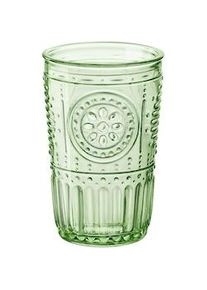 Bormioli Rocco Set 4 Bicchieri Romantic, in Vetro, Verde, 34cl
