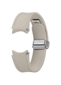 Curea smartwatch Samsung D-Buckle Hybrid Eco-Leather Band pentru Galaxy Watch6, Normal (M/L), Etoupe